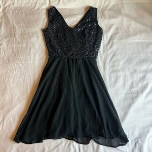 Charlotte Russe Black and Sparkly Dress – Size Small